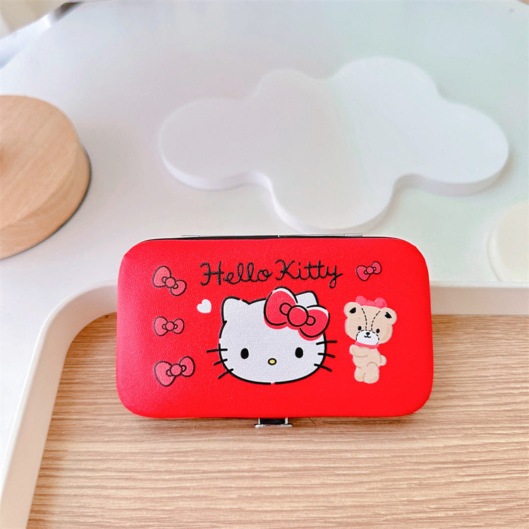 7-Piece Nail Clipper Manicure Set with PU Case