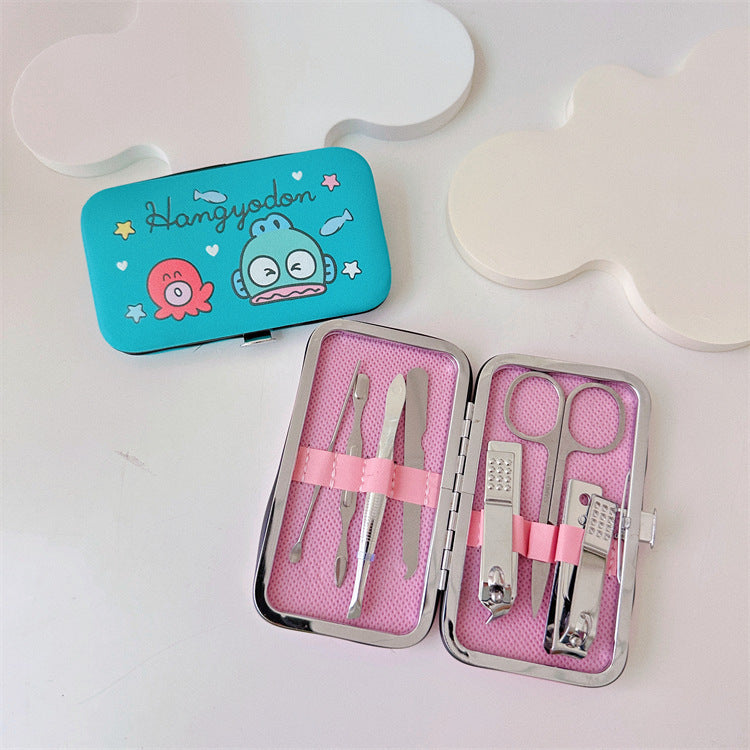 7-Piece Nail Clipper Manicure Set with PU Case