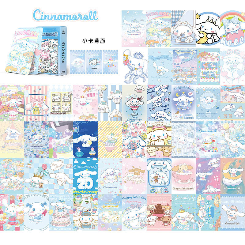 Cute Anime Holographic Photo Cards – 50 pcs/Box