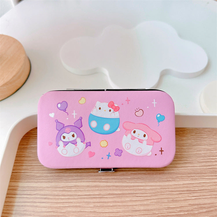 7-Piece Nail Clipper Manicure Set with PU Case