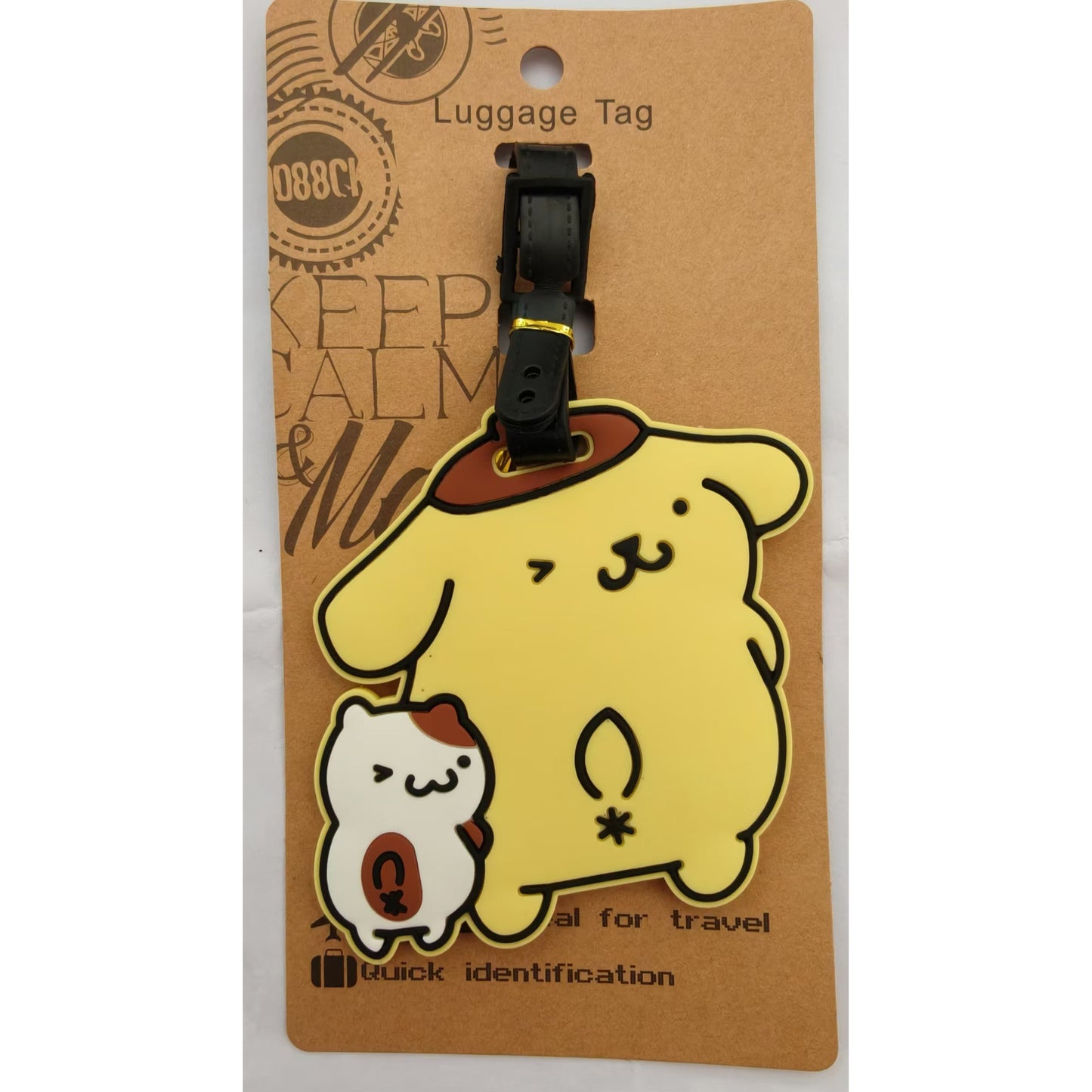 Sanr.io Cute Boarding Pass Keychain Charm