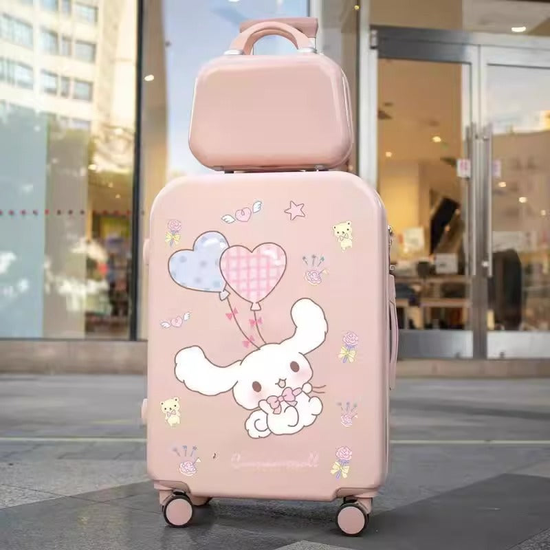 Sanri.o Cinnamor.oll Cute Cartoon 18-Inch Carry-On Suitcase