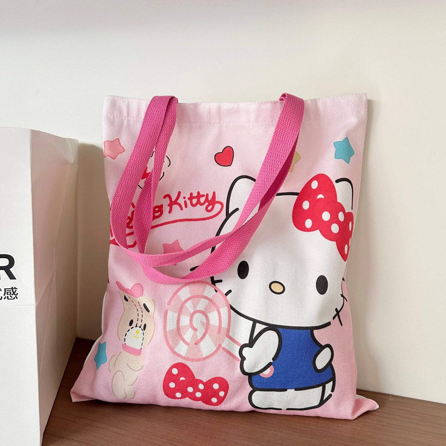 Sanr.io Cute Cartoon Canvas Tote Bag