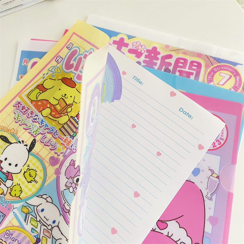 Sanri.o A4 Student Test Paper File Folder