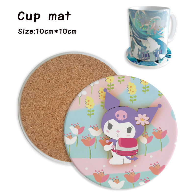 Sanr.io Cute Cartoon Heat-Resistant Coaster