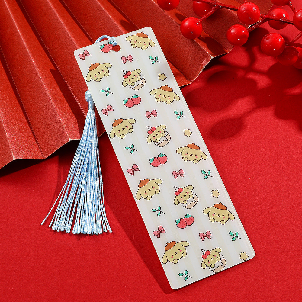 S.anrio Cute Acrylic Tassel Bookmark
