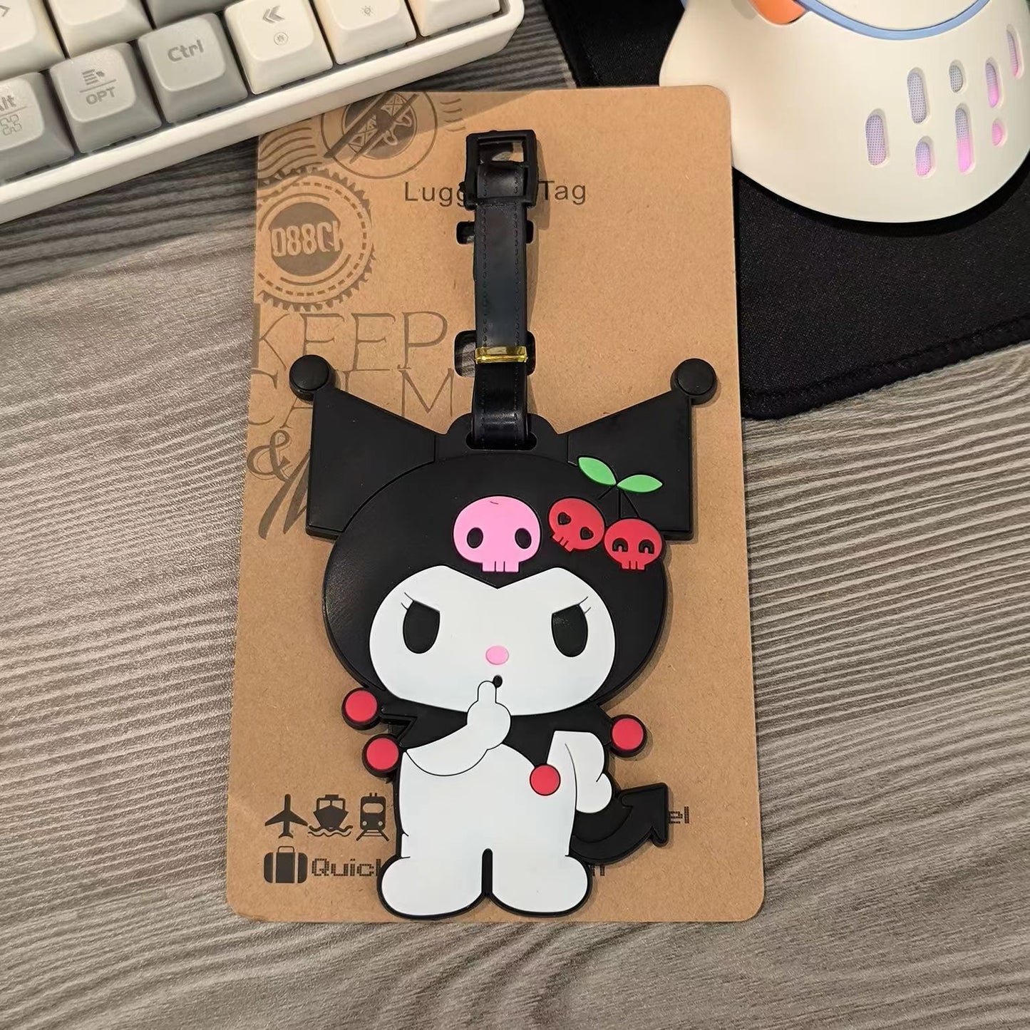 Sanr.io Cute Boarding Pass Keychain Charm