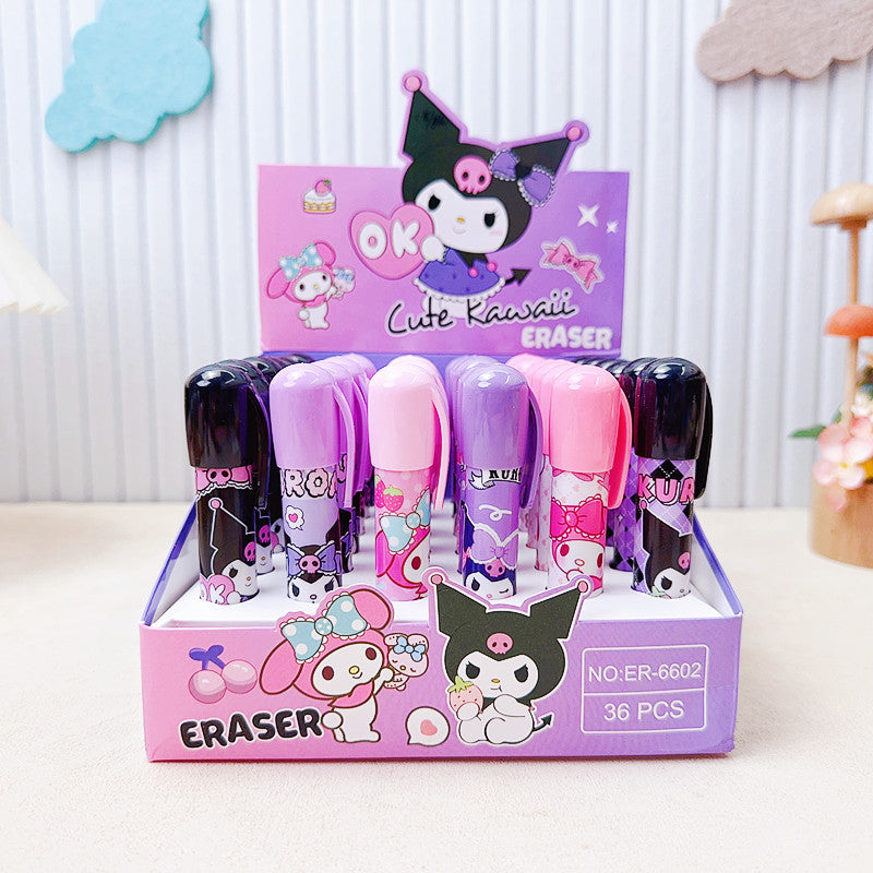Sanr.io Cute Push-Up Eraser Pen