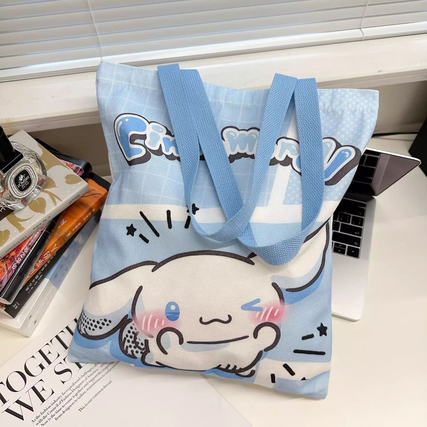 Sanr.io Cute Cartoon Canvas Tote Bag