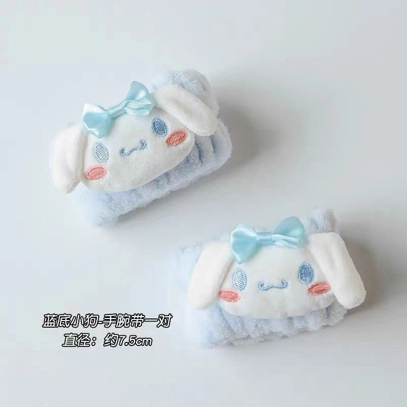 S.anrio Cartoon Waterproof Face Wash Wrist Bands