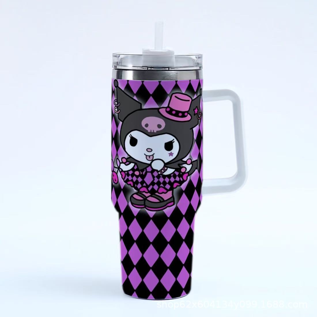 San.rio Cute Kawaii 40oz Stainless Steel Travel Tumbler with Handle