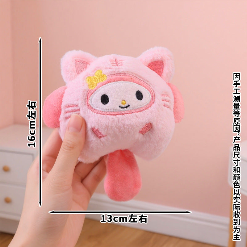 Cute Lucky Cat Plush Keychain Bag Charm