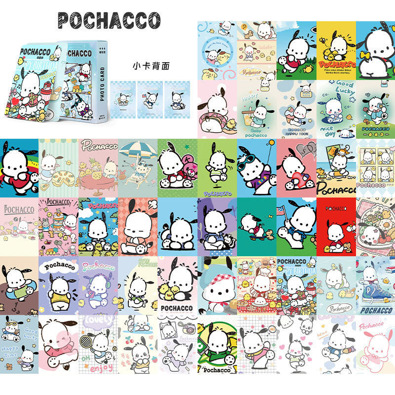 Cute Anime Holographic Photo Cards – 50 pcs/Box