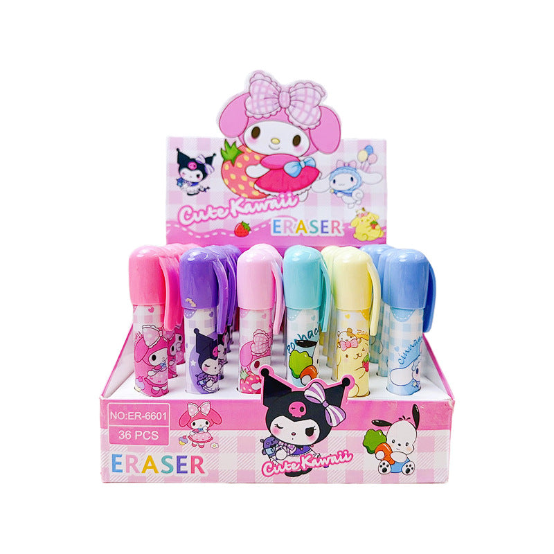 Sanr.io Cute Push-Up Eraser Pen