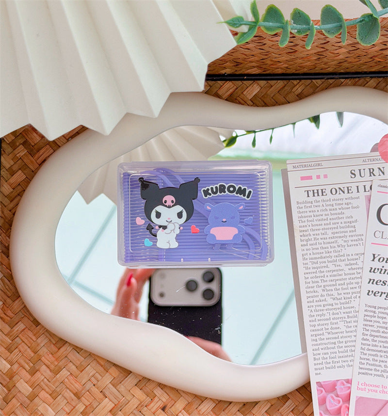 Sanri.o  Cute Cartoon Dental Floss Picks with Portable Case
