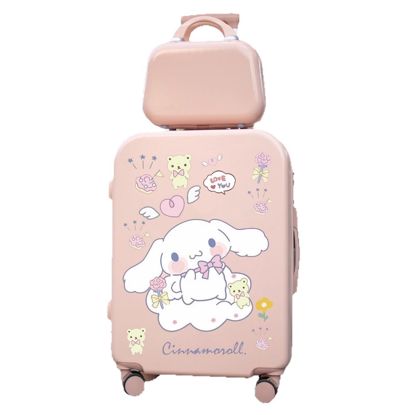 Sanri.o Cinnamor.oll Cute Cartoon 18-Inch Carry-On Suitcase
