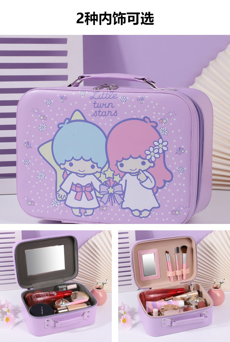 S.anrio Large-Capacity Portable Makeup Case