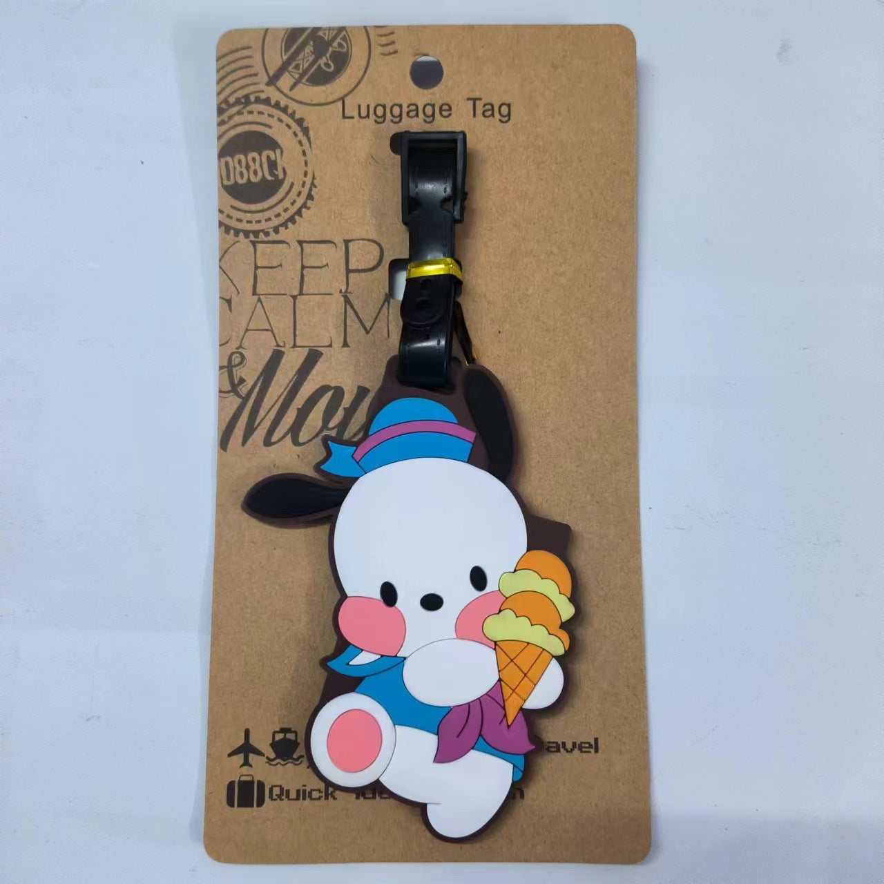 Sanr.io Cute Boarding Pass Keychain Charm