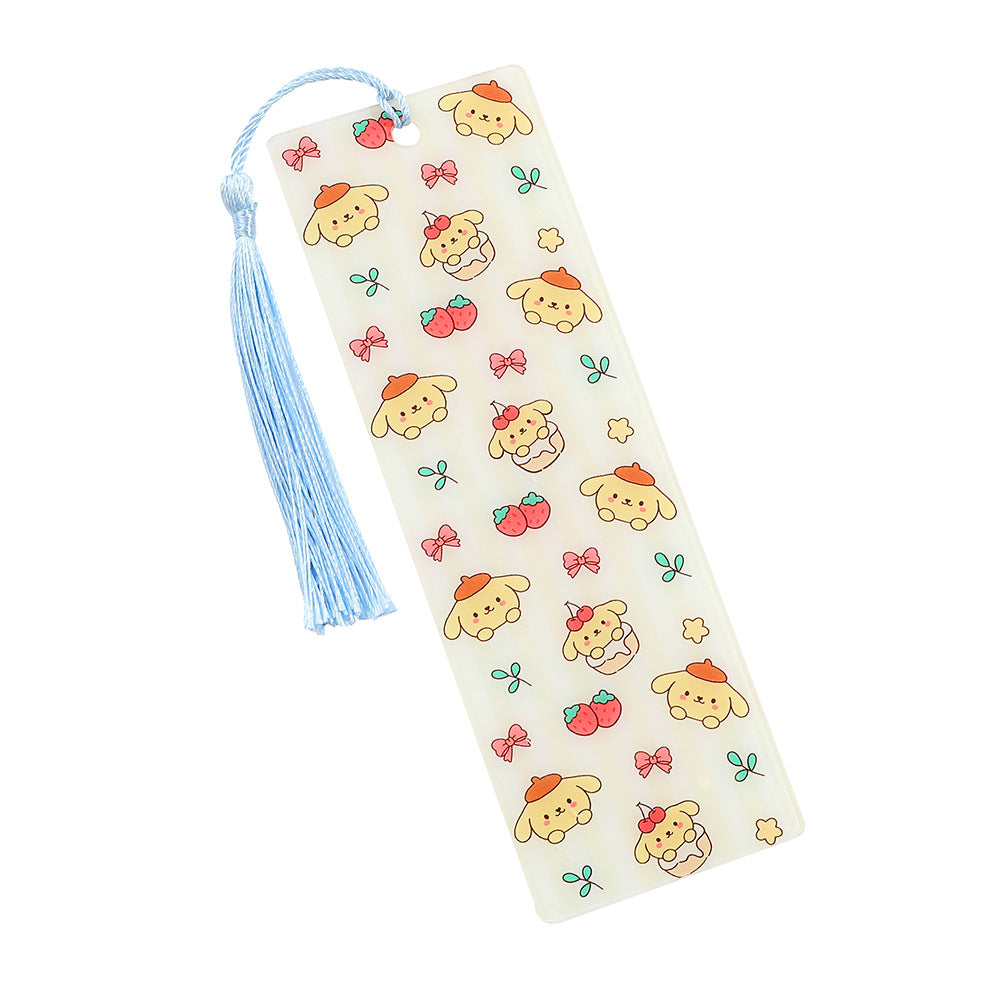 S.anrio Cute Acrylic Tassel Bookmark