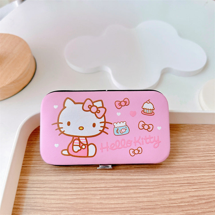 7-Piece Nail Clipper Manicure Set with PU Case