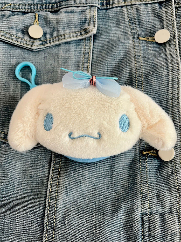 Sanri.o Cute Plush Mini Coin Purse Earbud Bag