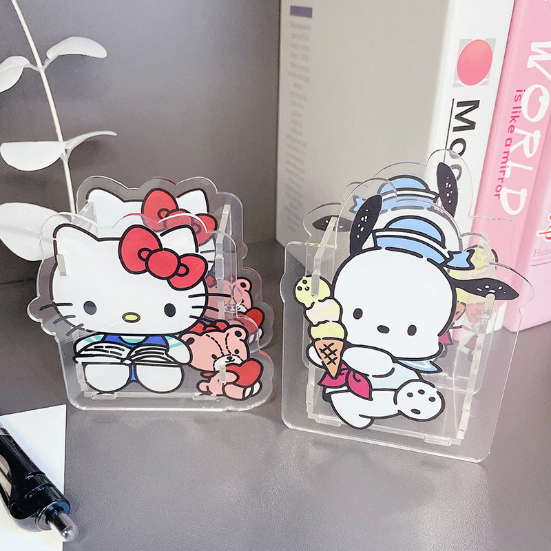 San.rio Cute Acrylic Pen Holder Desk Organizer