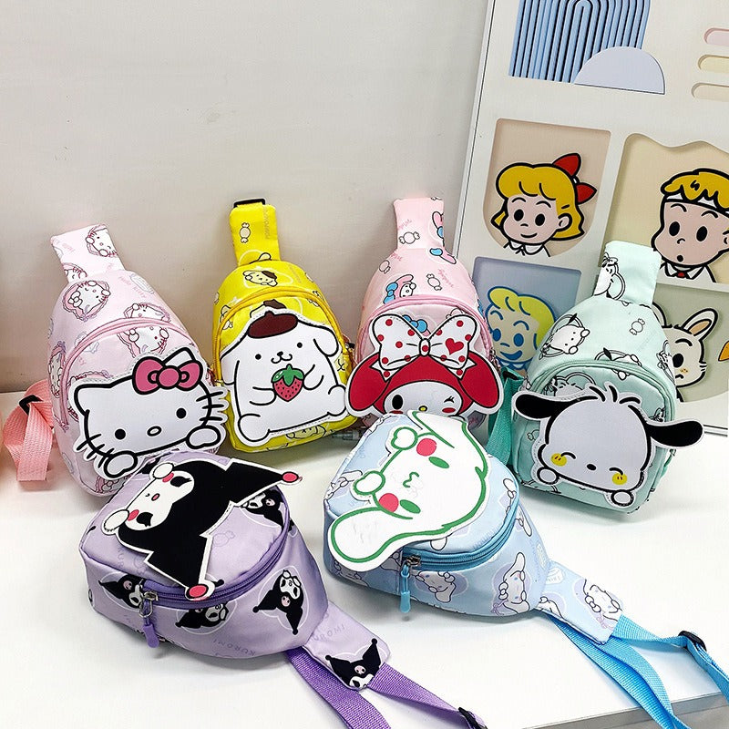 Sanri.o Casual Canvas Crossbody Bag