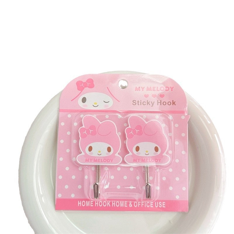 San.rio Cute Adhesive Wall Hooks