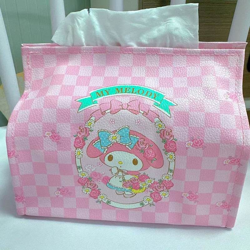 Cartoon PU Leather Tissue Box