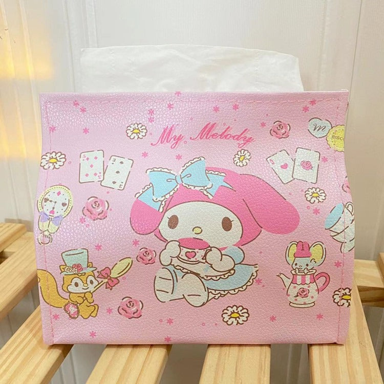 Cartoon PU Leather Tissue Box