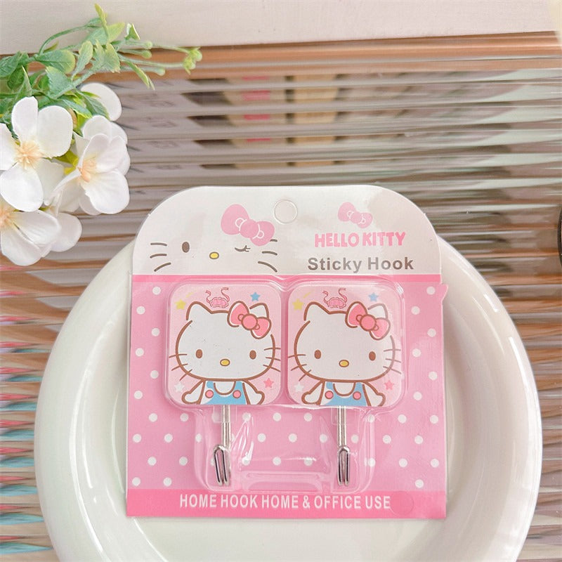 San.rio Cute Adhesive Wall Hooks