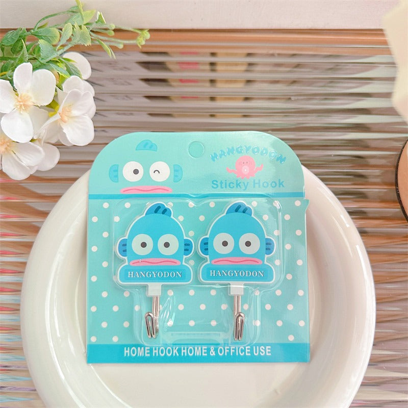 San.rio Cute Adhesive Wall Hooks