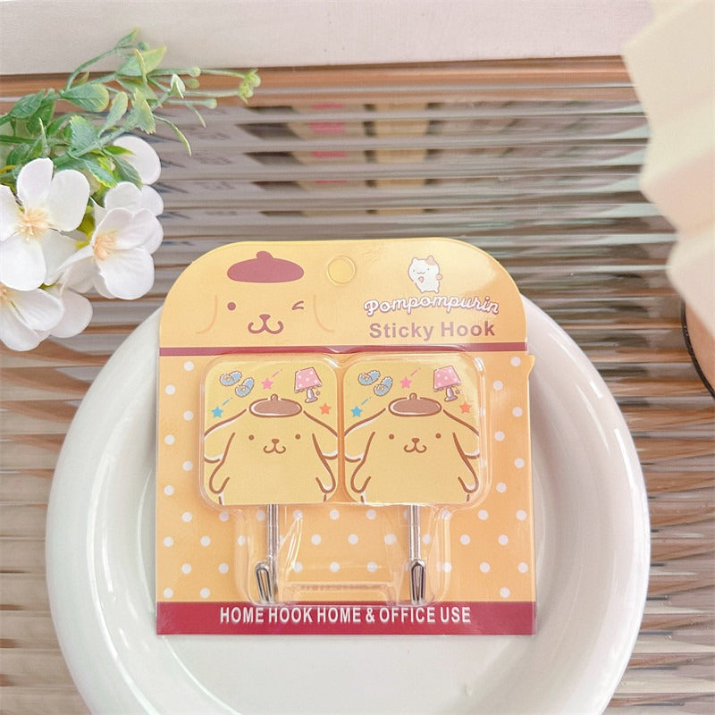 San.rio Cute Adhesive Wall Hooks