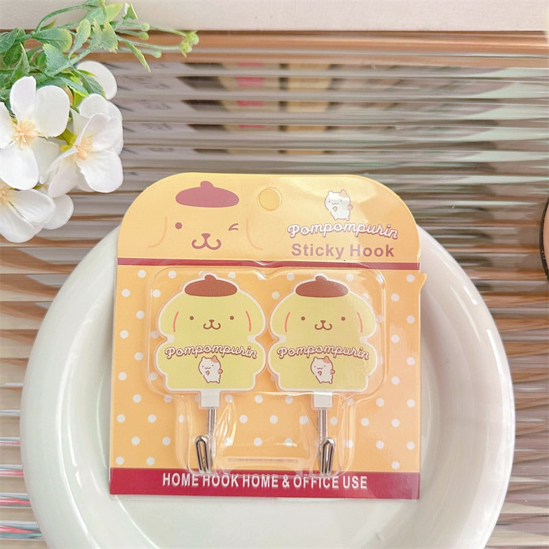 San.rio Cute Adhesive Wall Hooks