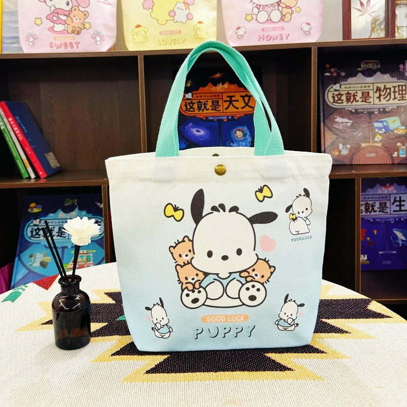 Sanr.io Cute Cartoon Canvas Tote Bag