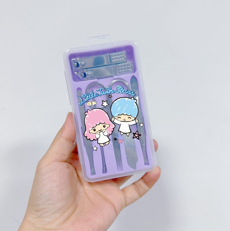 7-Piece Nail Clipper Manicure Set with PU Case