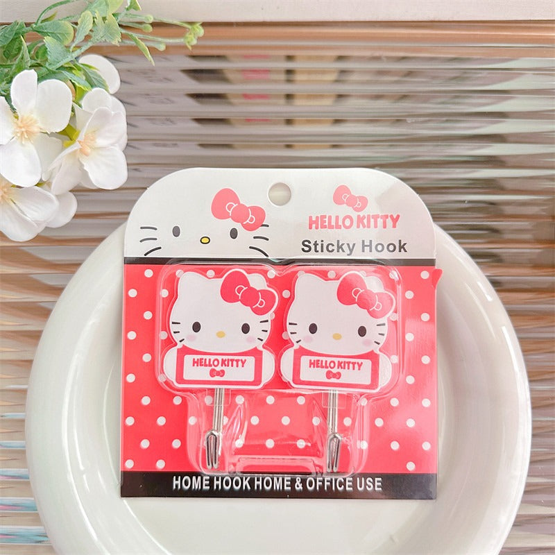 San.rio Cute Adhesive Wall Hooks