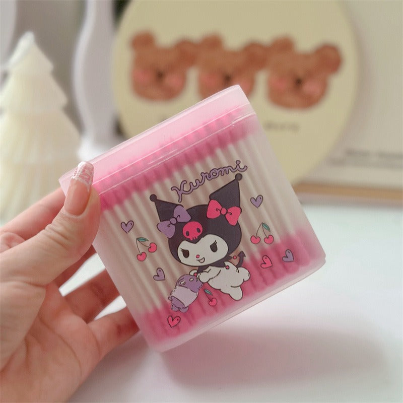 Sanri.o Cute Cotton Swabs for Daily Use