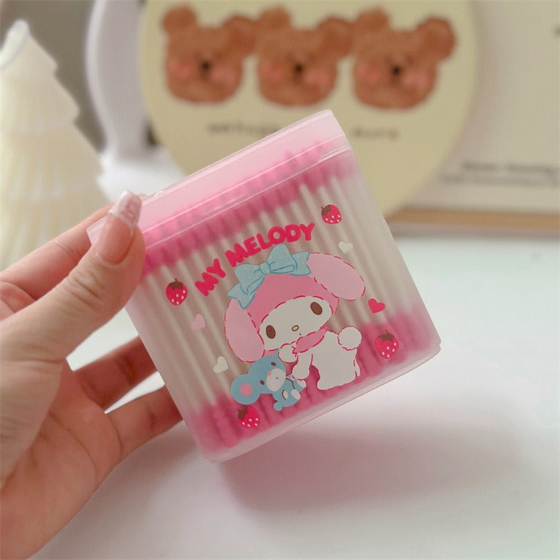Sanri.o Cute Cotton Swabs for Daily Use