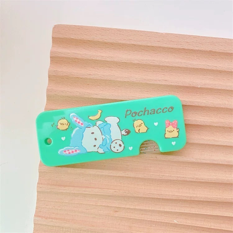 Cute Foldable Storage Hair Comb Easy to Carry