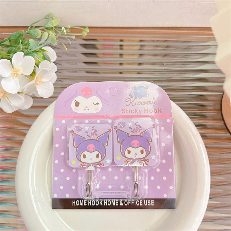 San.rio Cute Adhesive Wall Hooks
