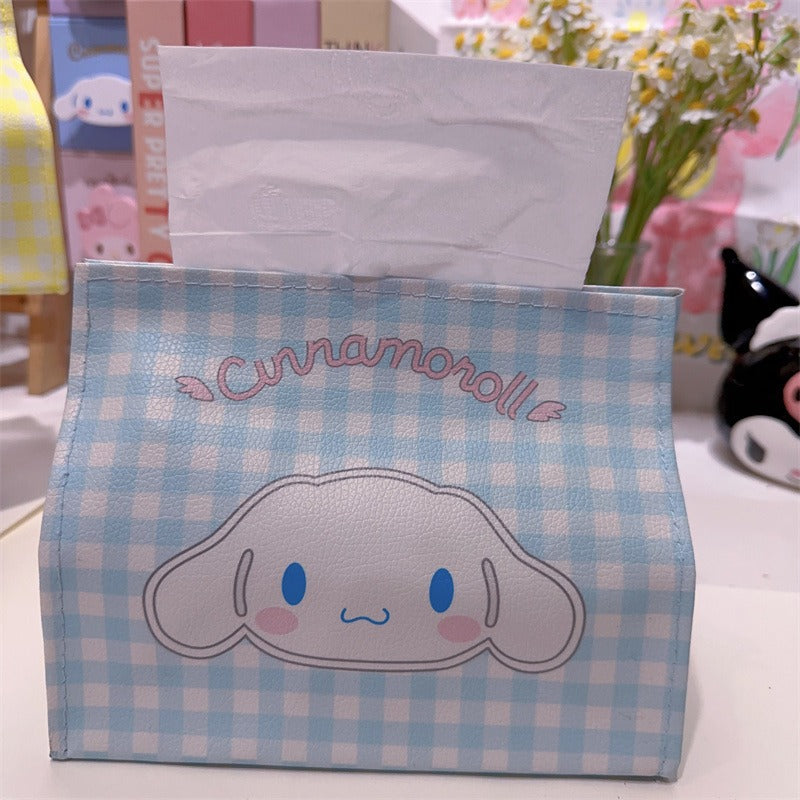 Cartoon PU Leather Tissue Box