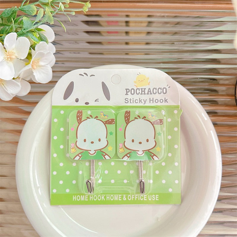 San.rio Cute Adhesive Wall Hooks