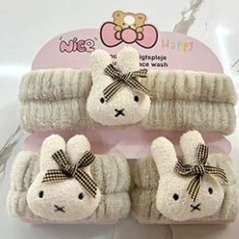S.anrio Cartoon Waterproof Face Wash Wrist Bands set